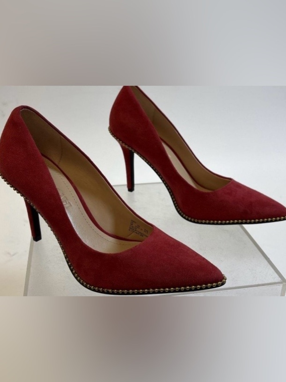 COACH® 85mm Waverly Pump with Beadchain - Picture 4 of 11